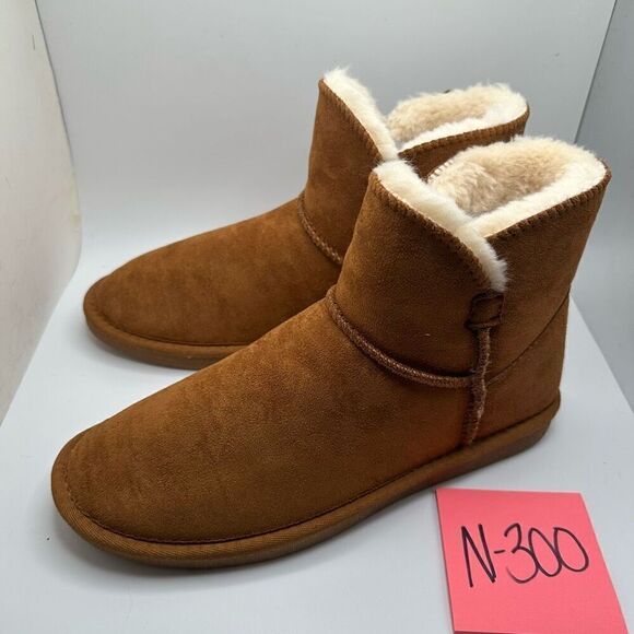 CUSHIONAIRE Cozy Boot 7.5 CHESTNUT NEW - Picture 3 of 7